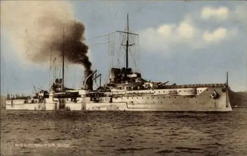 Ak Großer Kreuzer S.M. Blücher, Deutsches Kriegsschiff, Kaiserliche Marine