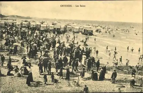 Ak Ostende Ostende Westflandern, Les Bains