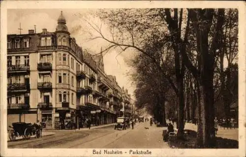 Ak Bad Nauheim in Hessen, Parkstraße, Teilansicht