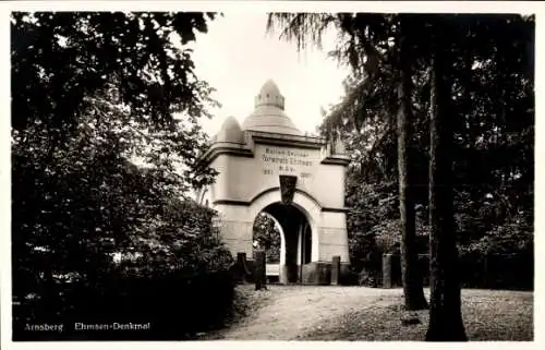 Ak Wennigloh Arnsberg im Sauerland Westfalen, Ehmsen-Denkmal