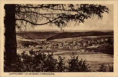 Ak Lindenberg Strassberg Straßberg Harzgerode im Harz, Panorama