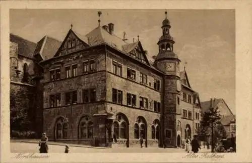 Ak Nordhausen am Harz Thüringen, Altes Rathaus