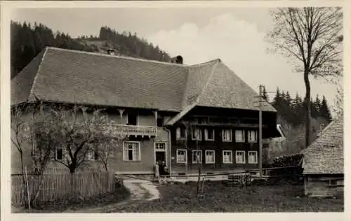 Ak Menzenschwand St. Blasien im Schwarzwald, Feldberg, Gasthaus Pension zur Linde