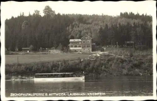 Ak Kriebstein Sachsen, Zschopau Talsperre, Mittweida, Lauenhain