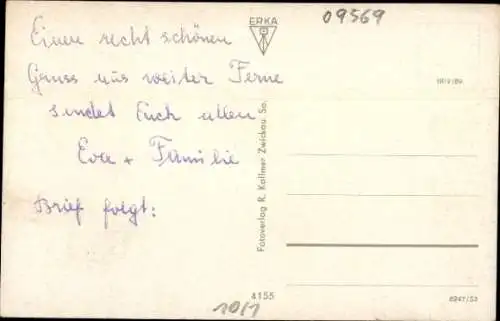 Ak Oederan in Sachsen, Teilansicht