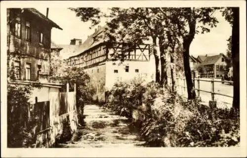 Ak Suhl in Thüringen, Lauter, Fachwerkhaus