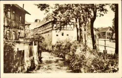 Ak Suhl in Thüringen, Lauter, Fachwerkhaus