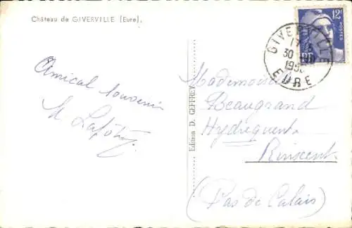 Ak Giverville Eure, Chateau