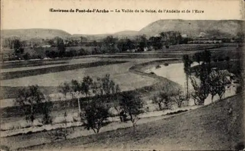 Ak Environs de Pont-de-l'Arche Eure, Vallee de la Seine, Andelle, Eure