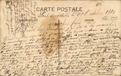 Ak Prats de Mollo Pyrénées Orientales, Kirchturm