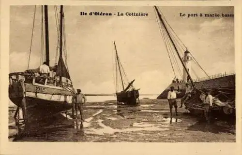 Ak La Cotinière Saint Pierre d'Oléron Charente Maritime, Le port a maree basse