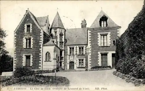 Ak Amboise Indre et Loire, Le Clos de Luce, Oratorium von Leonardo da Vinci