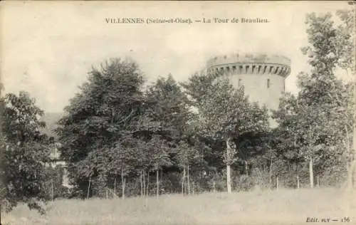 Ak Villennes sur Seine Yvelines, La Tour de Beaulieu