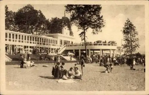 Ak Villennes sur Seine Yvelines, La Plage