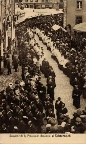 Ak Echternach Luxemburg, Procession dansante