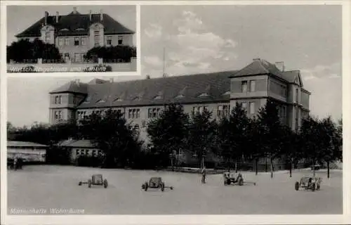 Ak Magdeburg in Sachsen Anhalt, Wirtschaftsgebäude und Kantine, Encke Kaserne, Mannschaftswohnräume