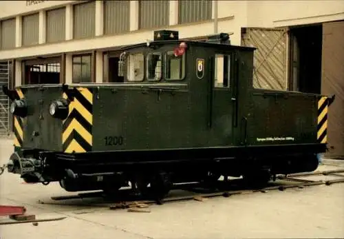 Ak Berliner Verkehrsmittel, 2 achs. Akku-Lok 1200