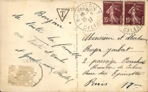 Ak Normandie, Paar in Volkstrachten