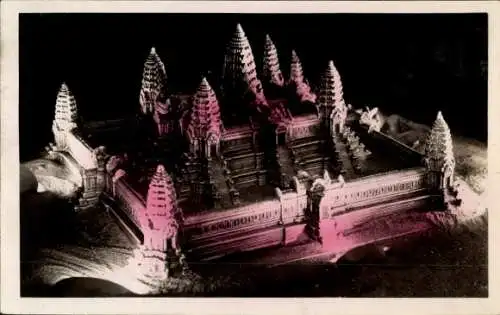 Ak Paris, Kolonialkunst 1931, Indochina, Angkor-Wat