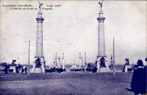 Ak Lüttich, Weltausstellung 1905, Eingang zum Pont d Fragnée