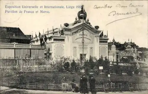 Ak Liège Lüttich Wallonien, Weltausstellung 1905, Französischer Pavillon, Marokko