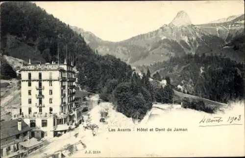 Ak Les Avants Montreux Kanton Waadt, Hotel