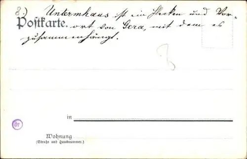 Ak Untermhaus Gera in Thüringen, Prinzenplatz