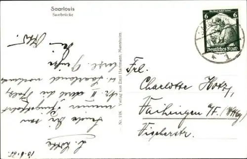 Ak Saarlouis im Saarland, Saarbrücke