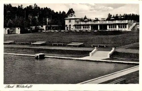 Ak Großröhrsdorf in Sachsen, Massenei-Bad, Bad-Wirtschaft