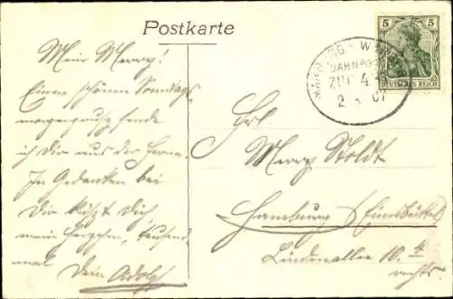 Passepartout Ak Korbach in Hessen, Panorama, Kirche, Turm