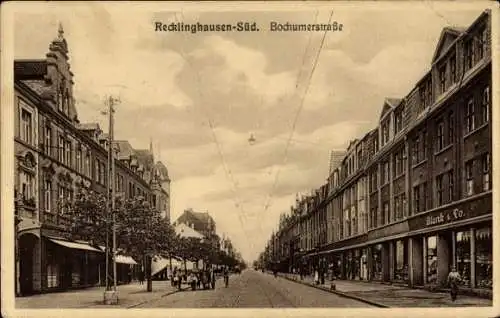 Ak Recklinghausen Süd, Bochumer Straße, Geschäft Blank & Co.