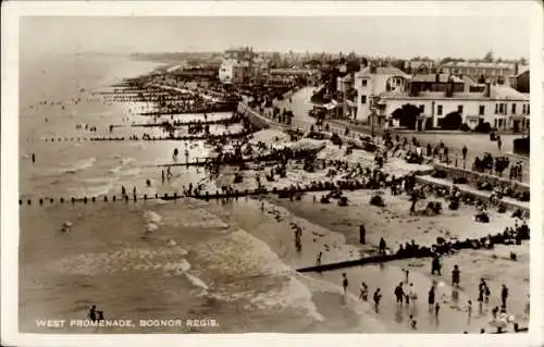 Ak Bognor Regis West Sussex England, West Promenade