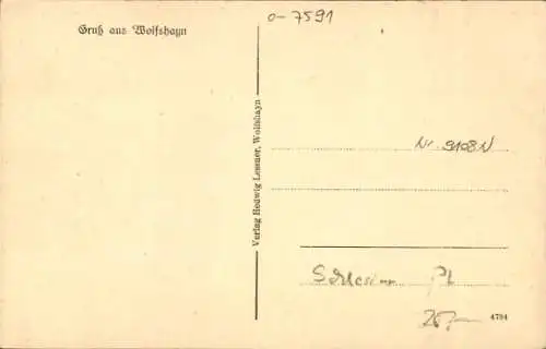 Ak Wilczy Las Wolfshayn Schlesien, Schloss, Schule, Kaufhaus, Heldendenkmal