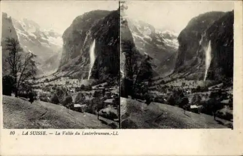 Stereo Ak Lauterbrunnen Kanton Bern, La Vallee