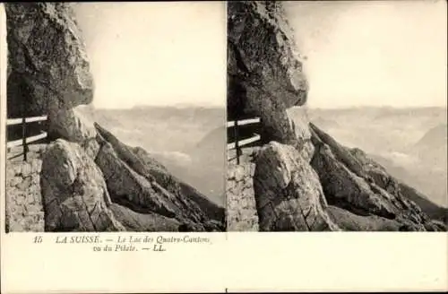 Stereo Ak Kanton Luzern Schweiz, Pilatus, Vierwaldstättersee