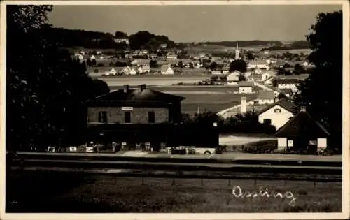 Ak Assling Osttirol, Panorama, Bahnhof