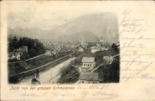 Ak Bad Ischl in Oberösterreich, Blick von der großen Schmalenau