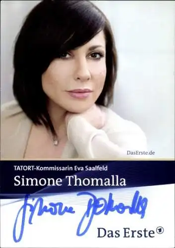 Ak Schauspielerin Simone Thomalla, Portrait, Autogramm