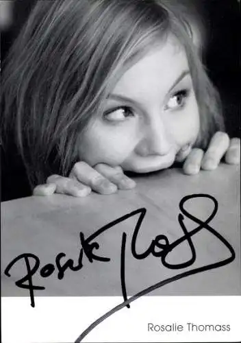 Foto Schauspielerin Rosalie Thomass, Autogramm