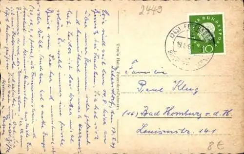 Ak Petersdorf Insel Fehmarn, Kirche, Denkmal, Fähre, Straßenpartien