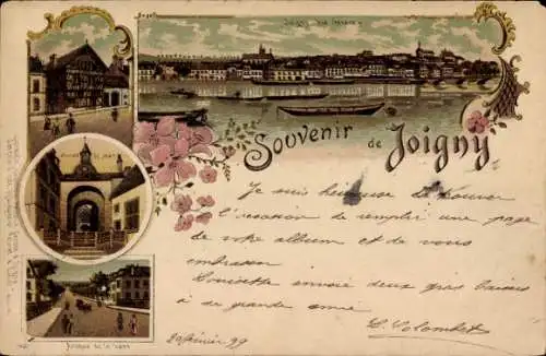 Litho Joigny-Yonne, Gesamtansicht, Tor