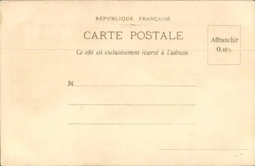 Litho Biarritz Pyrénées Atlantiques, Gesamtansicht, Strand