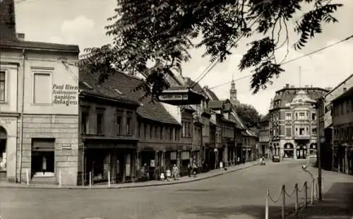 Ak Lutherstadt Eisleben, Hallesche Straße, Geschäft Paul Wien