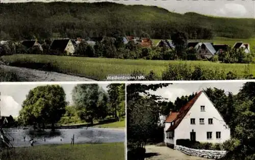 Ak Weißenbrunn in Oberfranken, Panorama, Teilansichten