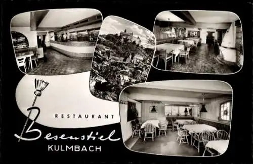 Ak Kulmbach in Oberfranken, Restaurant Besenstiel, Teilansichten