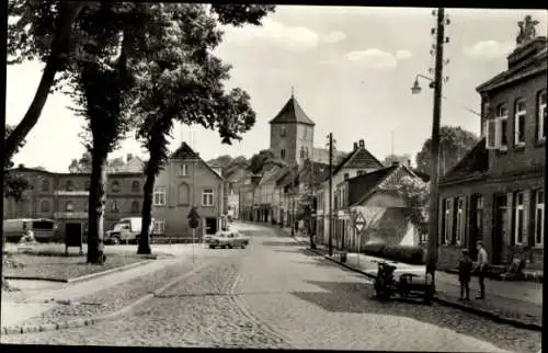 Ak Grevesmühlen in Mecklenburg, Bahnhofstraße, Turm