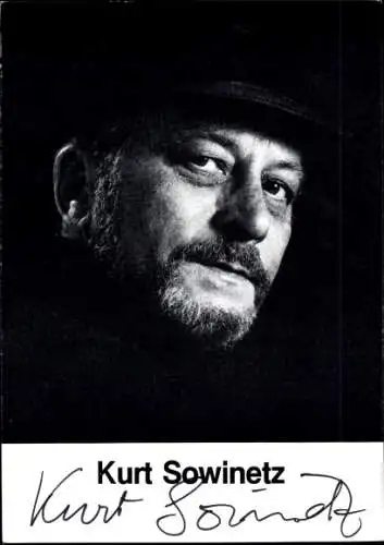 Ak Schauspieler Kurt Sowinetz, Portrait, Autogramm