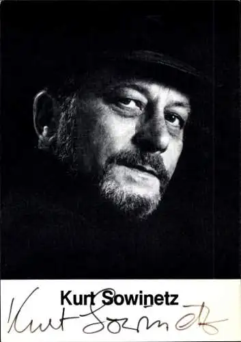 Ak Schauspieler Kurt Sowinetz, Portrait, Autogramm