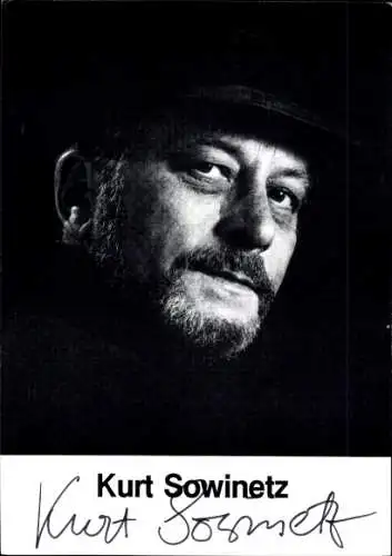 Ak Schauspieler Kurt Sowinetz, Portrait, Autogramm