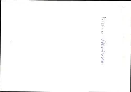 Ak Moderator Michal Steinbrecher, Portrait, Autogramm